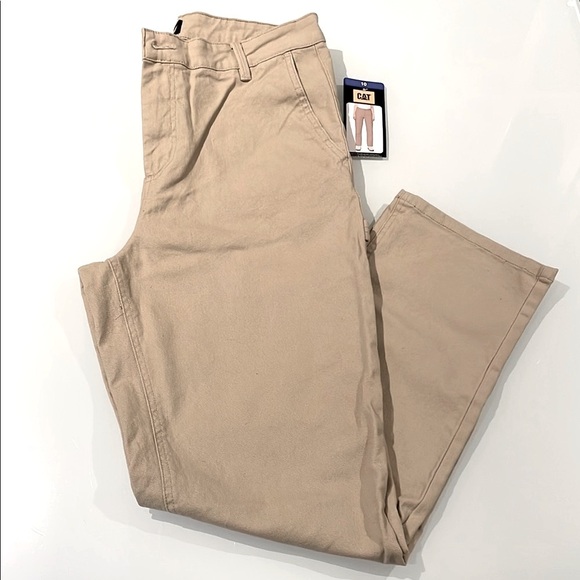 *NEW* with tags Woman’s CATERPILLAR Tan Pants - Picture 1 of 8